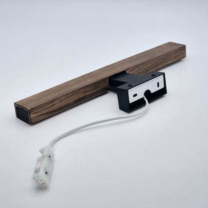 Brilagi - Illuminazione a LED per specchi da bagno WOODY MIRROR LED/8W/230V 40 cm IP44 quercia noce/nero