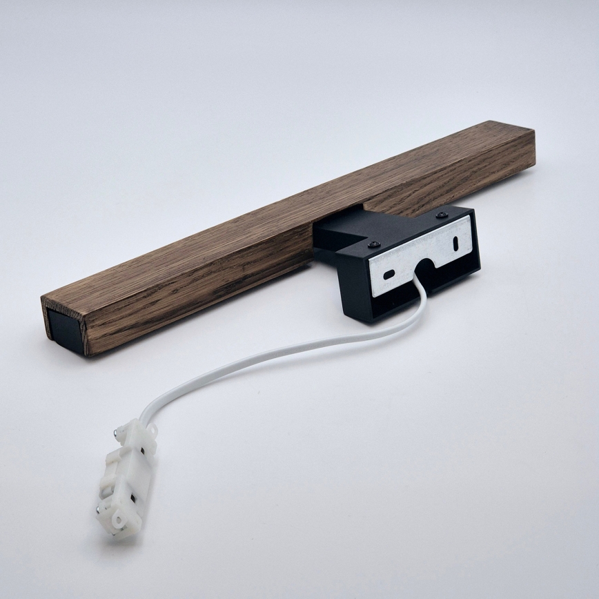Brilagi - Illuminazione a LED per specchi da bagno WOODY MIRROR LED/8W/230V 40 cm IP44 quercia noce/nero