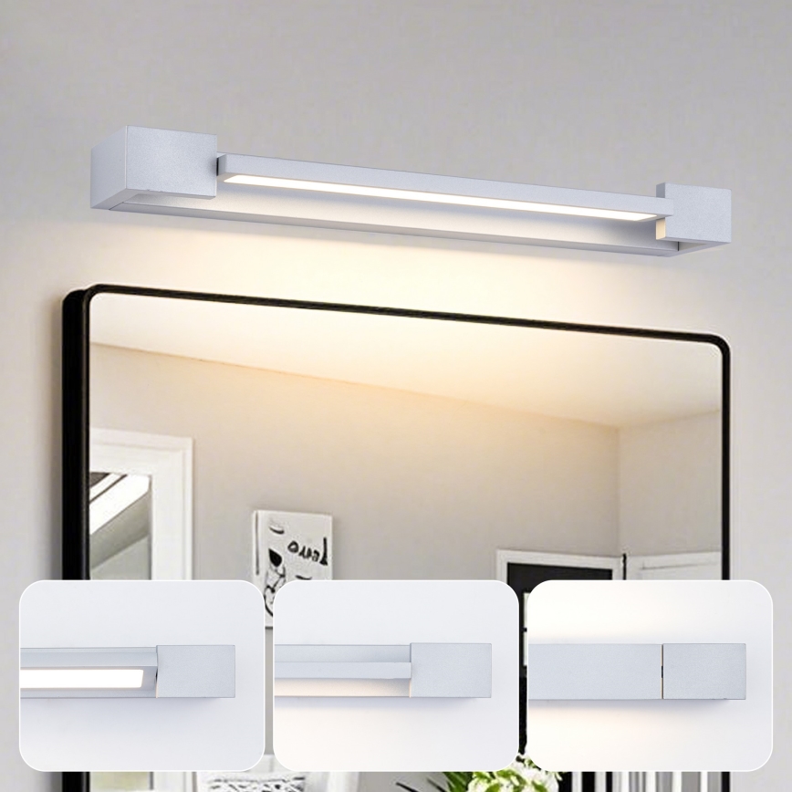 Brilagi - Illuminazione a LED per specchio da bagno AQUA LINE LED/12W/230V 45 cm IP44 cromo opaco CRI 90