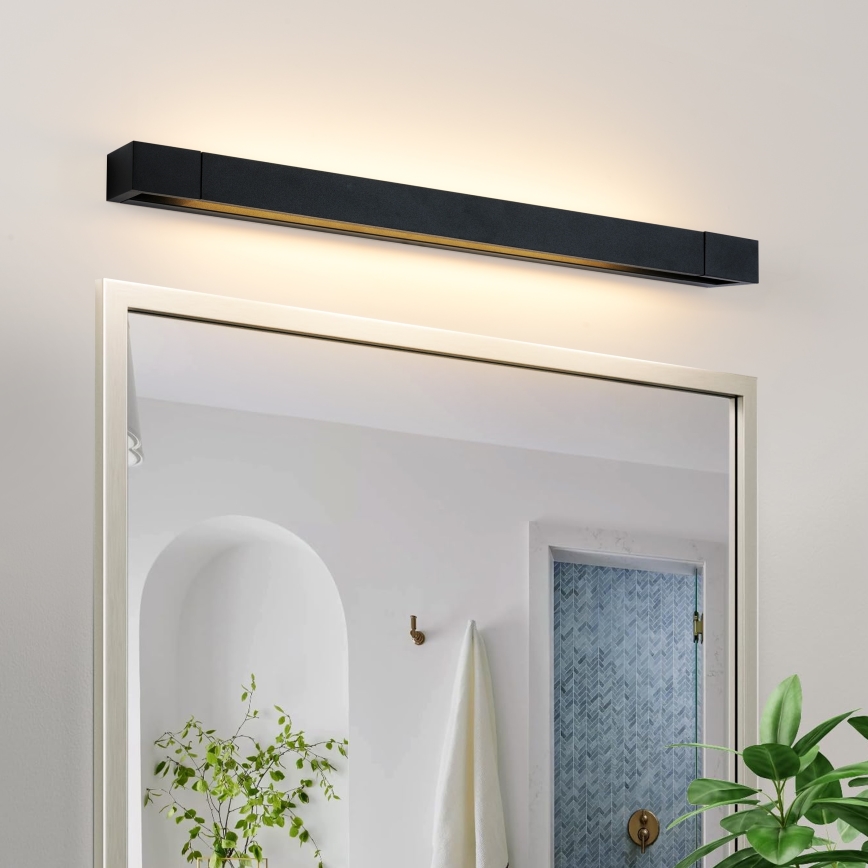 Brilagi - Illuminazione a LED per specchio da bagno AQUA LINE LED/18W/230V 60 cm IP44 nero CRI 90