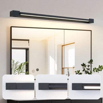 Brilagi - Illuminazione a LED per specchio da bagno AQUA LINE LED/20W/230V 80 cm IP44 nero CRI 90
