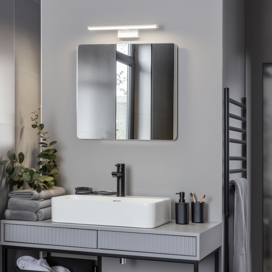 Brilagi - Specchio da bagno con luce LED 3 in 1 VESTRA, 8 W/230 V, 40 cm, IP44, bianco