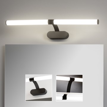 Brilagi - Illuminazione LED per specchio da bagno 2-in-1 TUBEO LED/8W/230V 60 cm IP44 nero