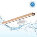 Brilagi - Illuminazione LED per specchio da bagno 3 in 1 WOODY MIRROR LED/12W/230V 60 cm IP44 bianco/rovere