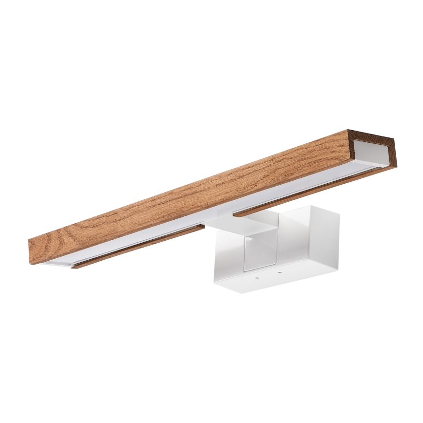 Brilagi - Illuminazione LED per specchio da bagno 3 in 1 WOODY MIRROR LED/8W/230V 40 cm IP44 bianco/rovere ciliegio