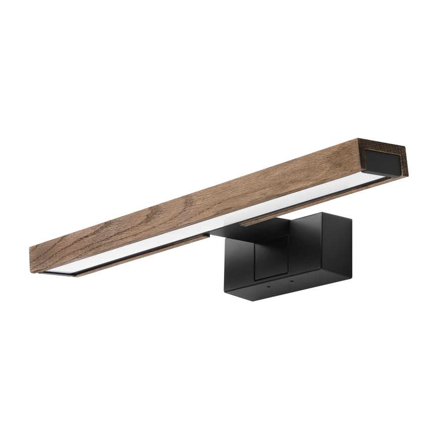 Brilagi - Illuminazione LED per specchio da bagno 3 in 1 WOODY MIRROR LED/8W/230V 40 cm IP44 nero/rovere noce