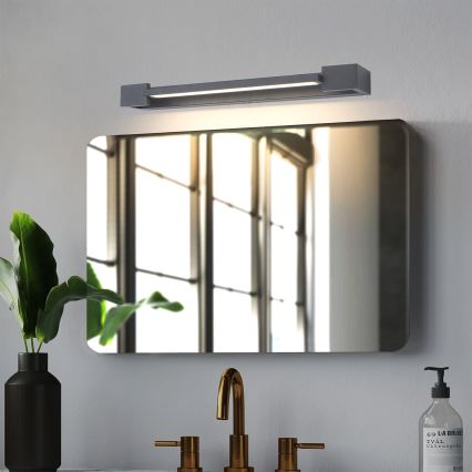 Brilagi - Illuminazione LED per specchio da bagno AQUA LINE LED 12W/230V, 45 cm, IP44, antracite, CRI 90