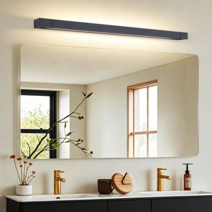 BRILAGI - Illuminazione a LED per specchio da bagno AQUA LINE LED/28W/230V 100 cm IP44 nera CRI 90
