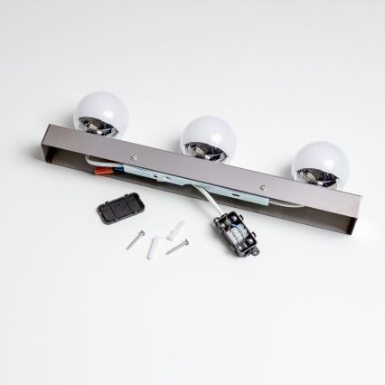 Brilagi - Illuminazione a LED per specchio da bagno HOLLYWOOD 3xLED/3W/230V 39 cm IP44 cromo lucido