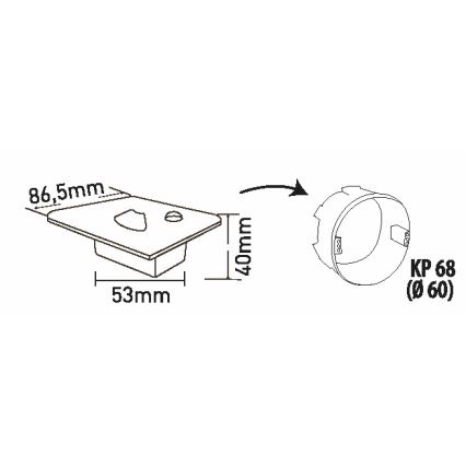 Brilagi - LED Luce per scale con sensore di movimento JACK LED/1,5W/230V 3000K/4000K/6500K bianco
