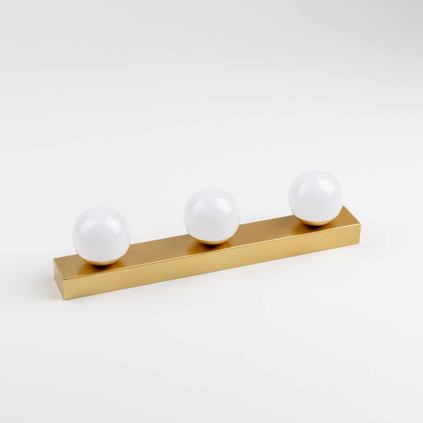 Brilagi - Illuminazione LED per specchio da bagno HOLLYWOOD 3xLED/3W/230V 39 cm IP44 oro