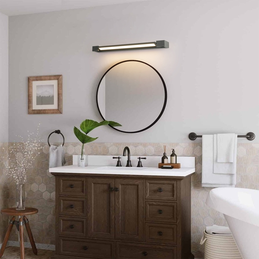 Brilagi - Illuminazione a LED per specchio da bagno AQUA LINE LED/18W/230V 60 cm IP44 antracite CRI 90