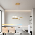 Brilagi - INFINITY LED-dimmbare Pendelleuchte an Seilen LED/55W/230V 3000-6000K 50x50 cm goldfarben + Fernbedienung