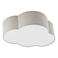 Brilagi - Kinder-Deckenleuchte NIMBUS MINI LINEN 2xE27/15W/230V 31x43 cm beige