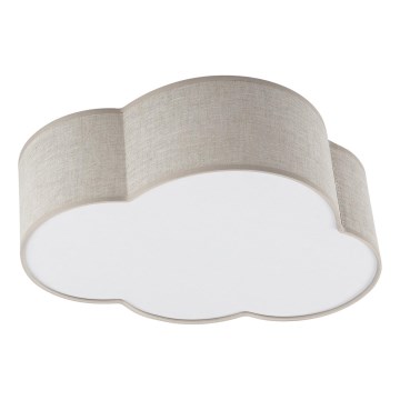 Brilagi - Kinder-Deckenleuchte NIMBUS MINI LINEN 2xE27/15W/230V 31x43 cm beige