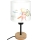 Brilagi - Kinder-Tischlampe BOBO WOOD 1xE27/25W/230V Eiche/schwarz/weiß/Tiermotive