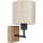 Brilagi - Kinder-Wandleuchte BOBO WOOD 1xE27/25W/230V Eiche/Schwarz/Beige/gepunktet