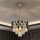 Brilagi - Kronleuchter an Kette CRISTAL 5xE14/40W/230V Ø 38 cm gold/schwarz