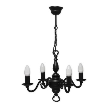 Brilagi - Kronleuchter an Kette IMPERO 4xE14/60W/230V schwarz