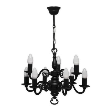 Brilagi - Kronleuchter an Kette IMPERO 9xE14/60W/230V schwarz