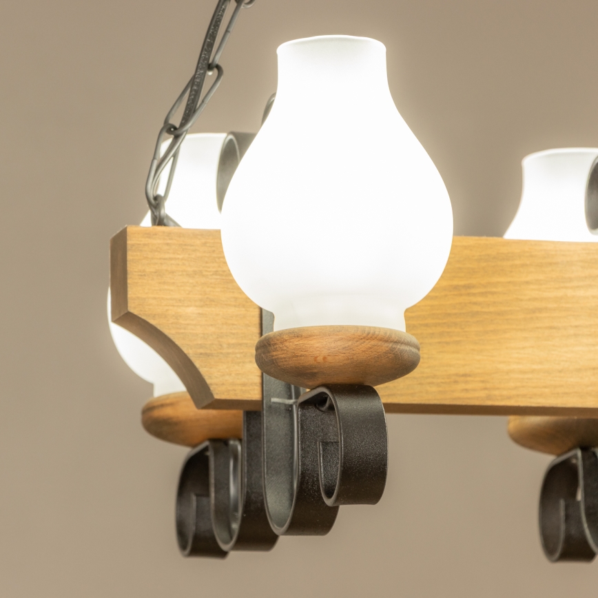 Brilagi - Kronleuchter an Kette QUEEN 4xE14/40W/230V Buche