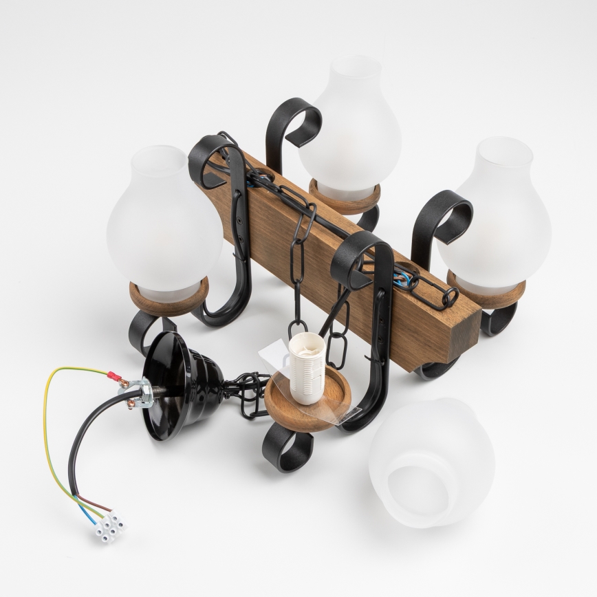 Brilagi - Kronleuchter an Kette QUEEN 4xE14/40W/230V Buche