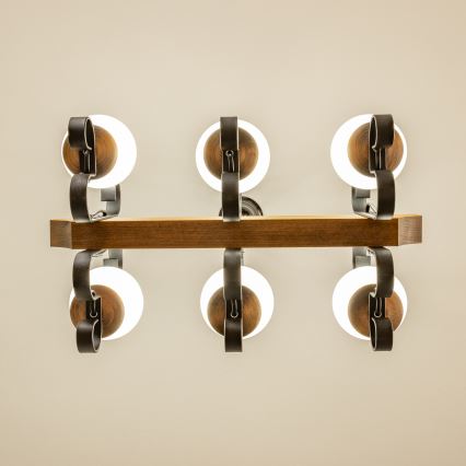 Brilagi - Kronleuchter an Kette QUEEN 6xE14/40W/230V Buche