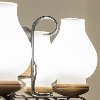 Brilagi - Kronleuchter an Kette ROATA 8xE14/40W/230V Ø 70 cm Buche