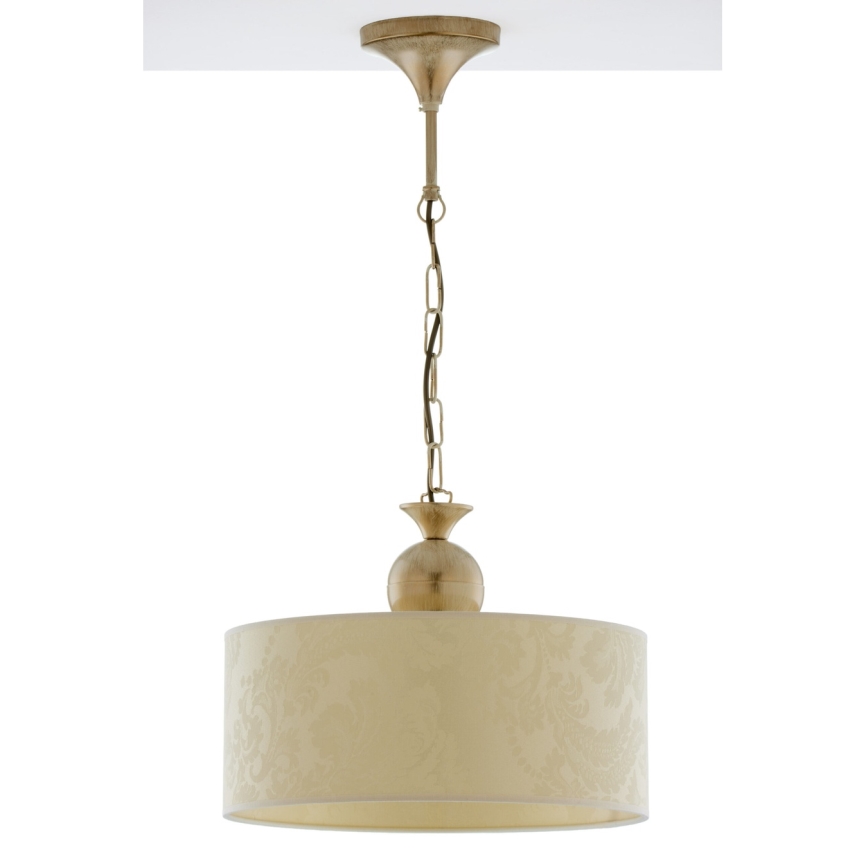 Brilagi - Kronleuchter an Kette SAPHIRE 1xE27/15W/230V creme/gold/patina