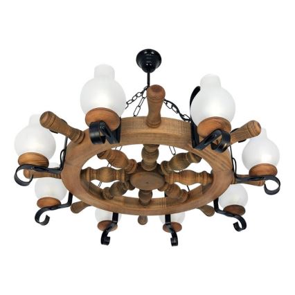 Brilagi - Kronleuchter an Kette TIMONA 8xE14/40W/230V Buche