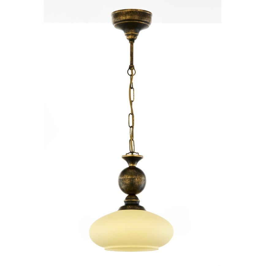 Brilagi - Kronleuchter mit Kette MOLLERO 1xE27/15W/230V Ø 24 cm Bronze/Patina