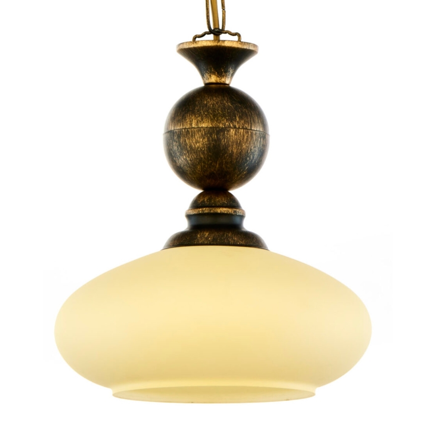 Brilagi - Kronleuchter mit Kette MOLLERO 1xE27/15W/230V Ø 24 cm Bronze/Patina