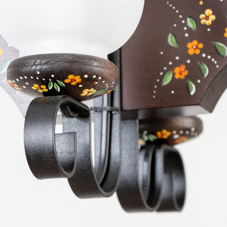 Brilagi - Kronleuchter mit Kette QUEEN 2xE14/40W/230V Buche/Wenge