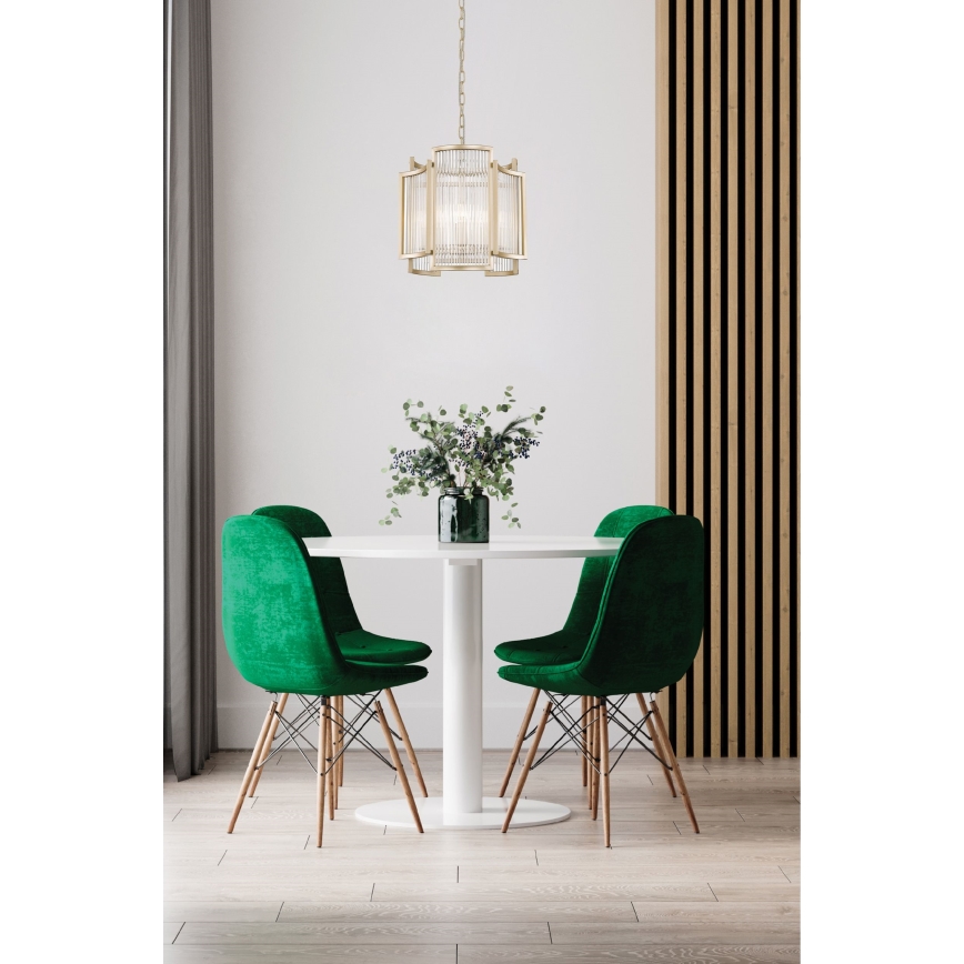 Brilagi - Kronleuchter mit Kette RAMOS 3xE14/60W/230V goldfarben