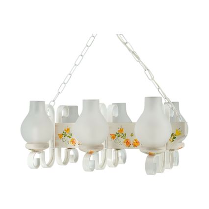 Brilagi - Kronleuchter QUEEN an Kette 3xE14/40W/230V Buche/Creme