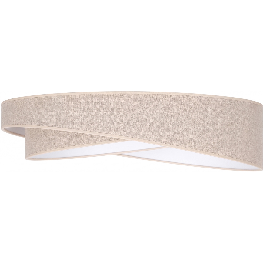 BRILAGI - Plafoniera LED dimmerabile VELVET TWIST LED/36W/2300V 3000-6000K Ø 65 cm Wi-Fi Tuya Beacon beige + telecomando