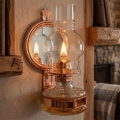 Brilagi - Lampada a petrolio con specchio MERLIN bronzo/patina