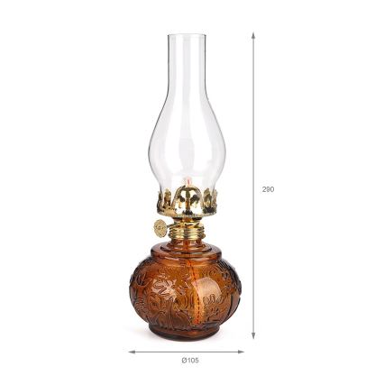 Brilagi - Lampada a petrolio MERLIN arancione