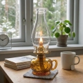 Brilagi - Lampada a petrolio MERLIN arancione