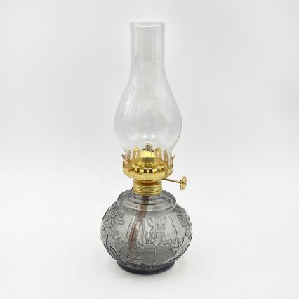 Brilagi - Lampada a petrolio MERLIN, colore fumo/grigio