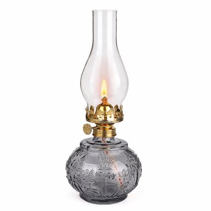 Brilagi - Lampada a petrolio MERLIN, colore fumo/grigio