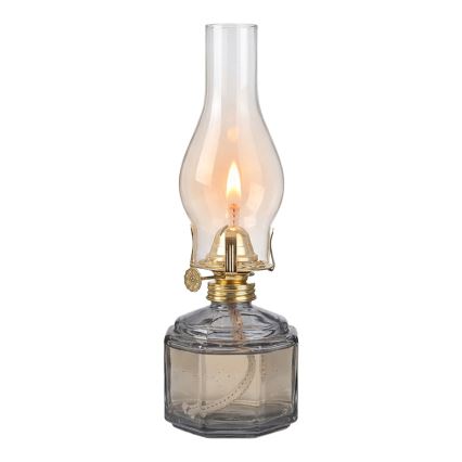 Brilagi - Lampada a petrolio MERLIN fumé/grigio