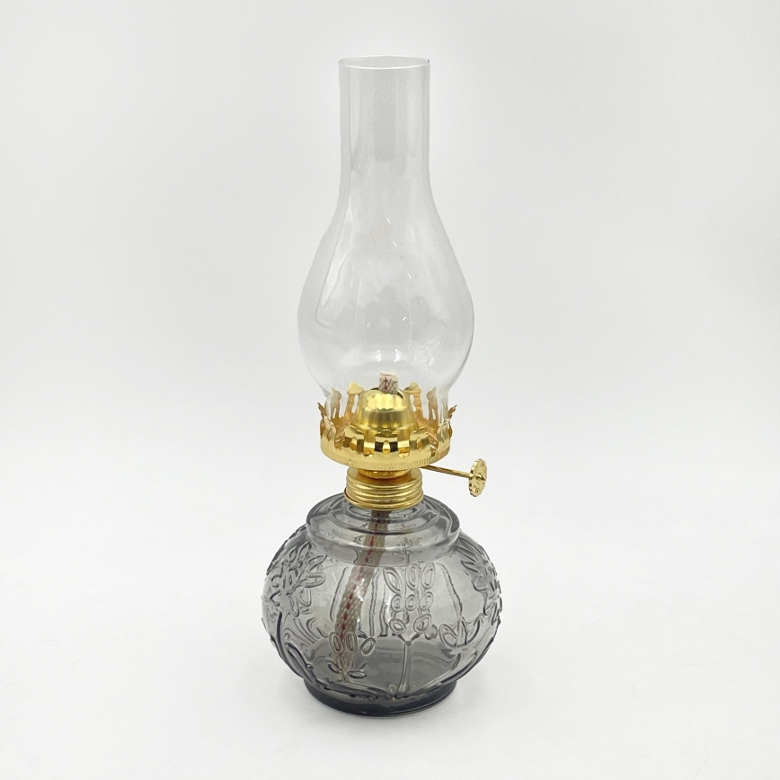 Brilagi - Lampada a petrolio MERLIN fumé/grigio