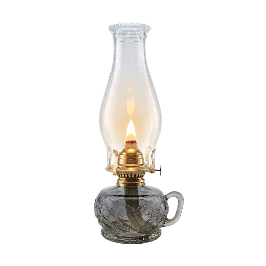 BRILAGI - Lampada a petrolio MERLIN fumé/grigio