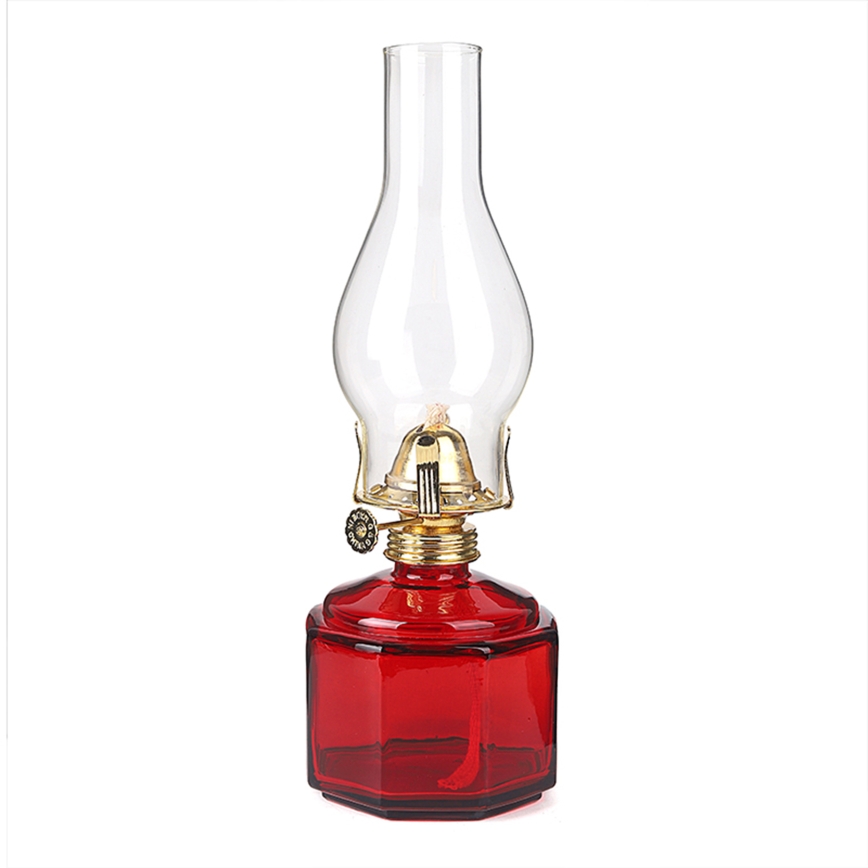 Brilagi - Lampada a petrolio MERLIN rossa
