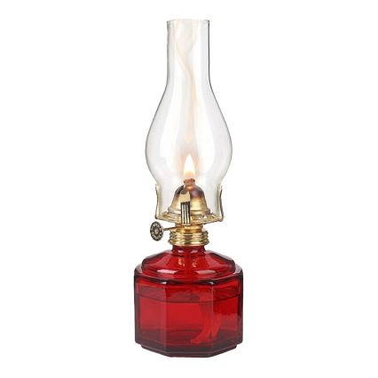 Brilagi - Lampada a petrolio MERLIN rossa