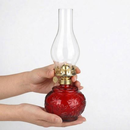 BRILAGI - Lampada a petrolio MERLIN rossa