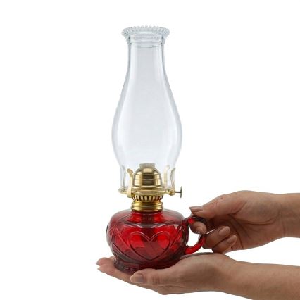 Brilagi - Lampada a petrolio MERLIN rossa