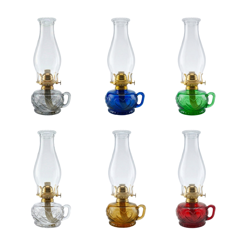 Brilagi - Lampada a petrolio MERLIN rossa