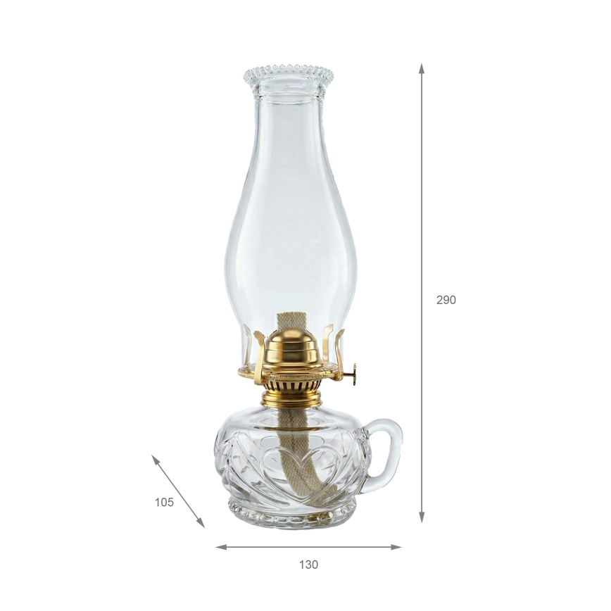 Brilagi - Lampada a petrolio MERLIN trasparente